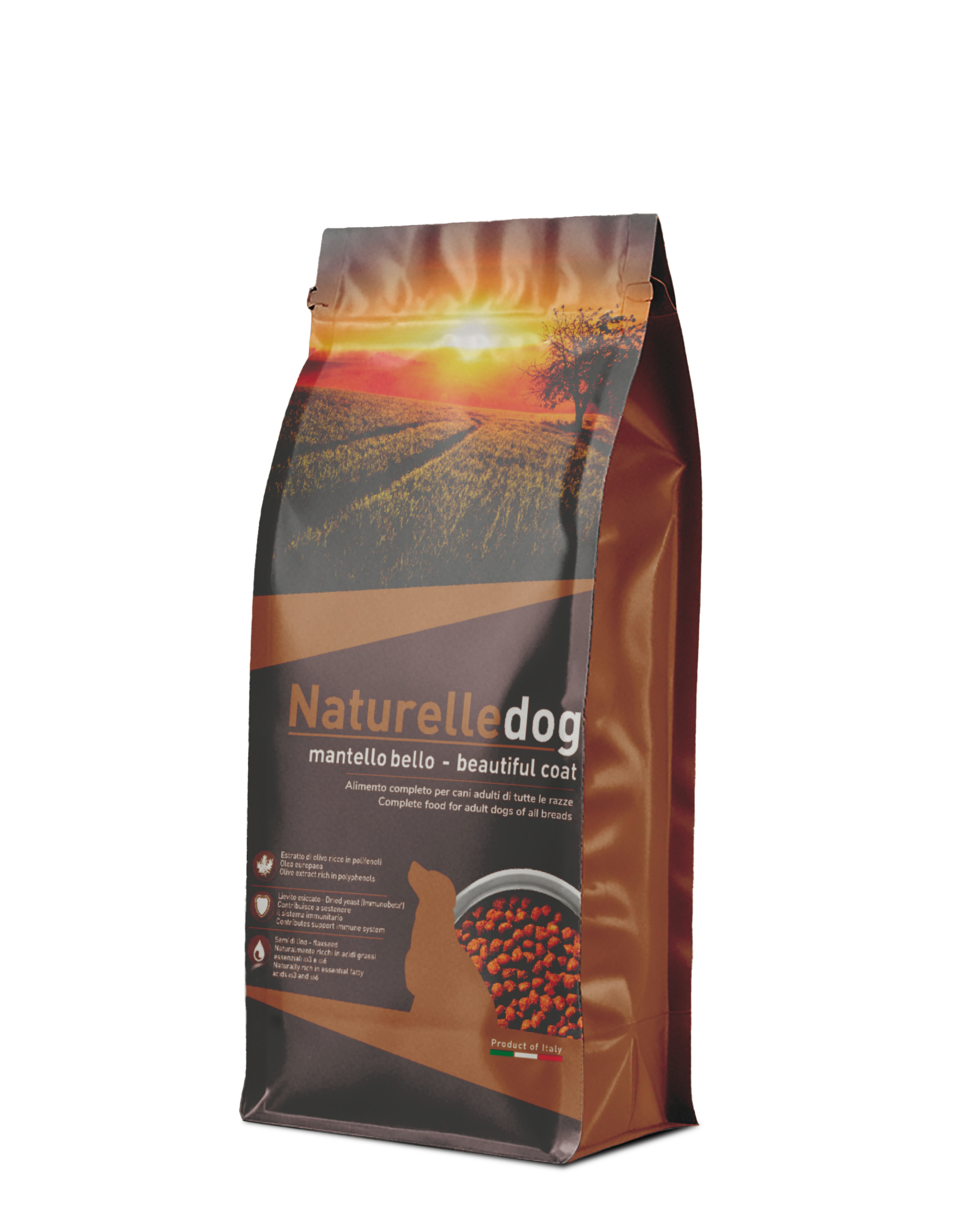 Confezione di Naturelle Dog Mantello Bello, crocchette per pelo lucido